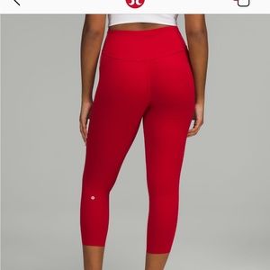 Lululemon base pace legging red size 2 never worn